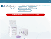 Tablet Screenshot of hullanesthesia.com